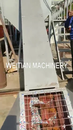 Waste Plastic HDPE LDPE PP PE Pet Milk Bottle Flakes Crushing Crusher Washing Dewatering Recycling Machine